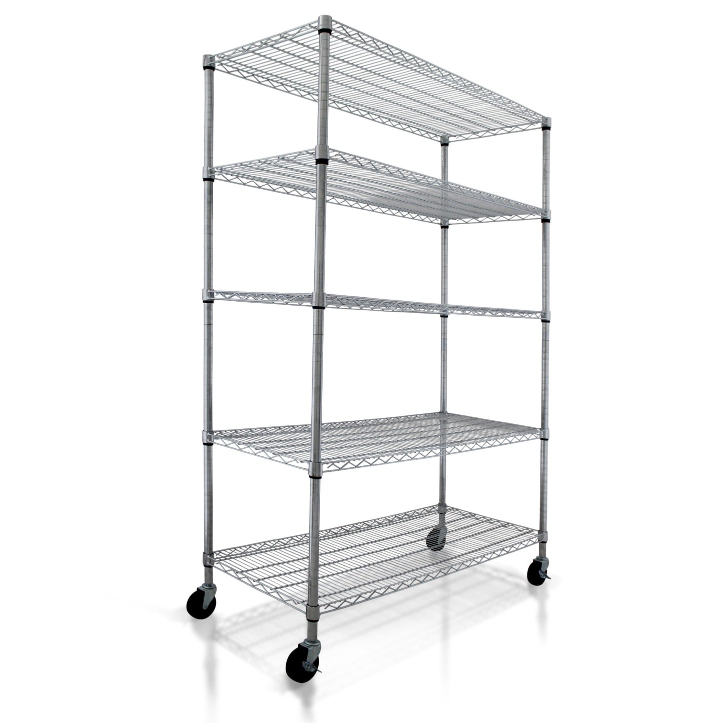 5-Tier 36x18x72 Crescent Housewares Rack, NSF Certified, Chrome